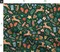 Whimsical Holiday Dark Green Reindeer Candy Cane Winter Wonderland Colorful Cabincore Custom Printed Fabric by Spoonflower Various Fabrics by the Yard or Fat Quarter